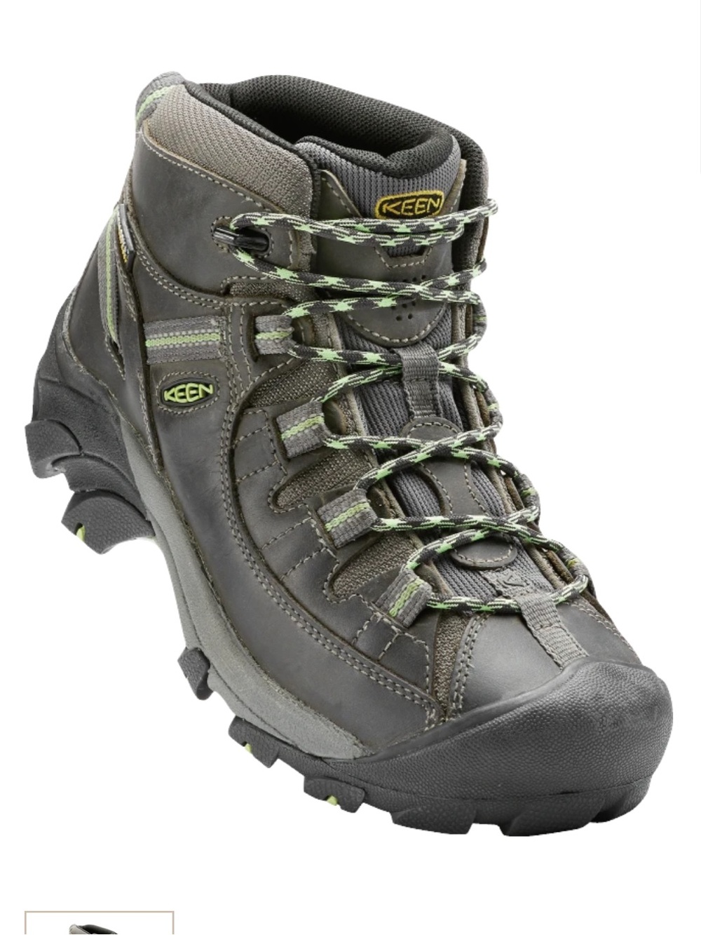 Keen Targhee II Waterproof Hiking Boot Elbe d green brown size 6